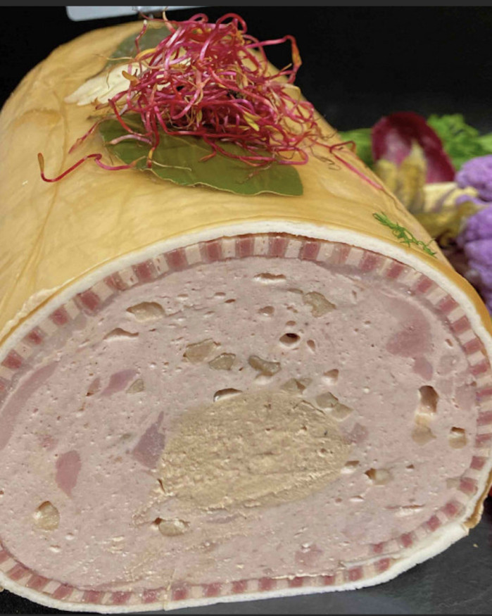 Galantine de faisan aux pépites de poire