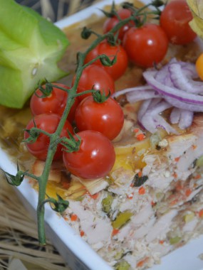 Terrine poulet/légumes