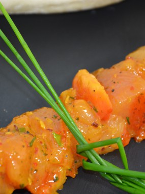 Brochette de dinde curry