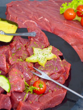 Fondue de boeuf coupé/Morceaux boeuf coupés pour brochettes