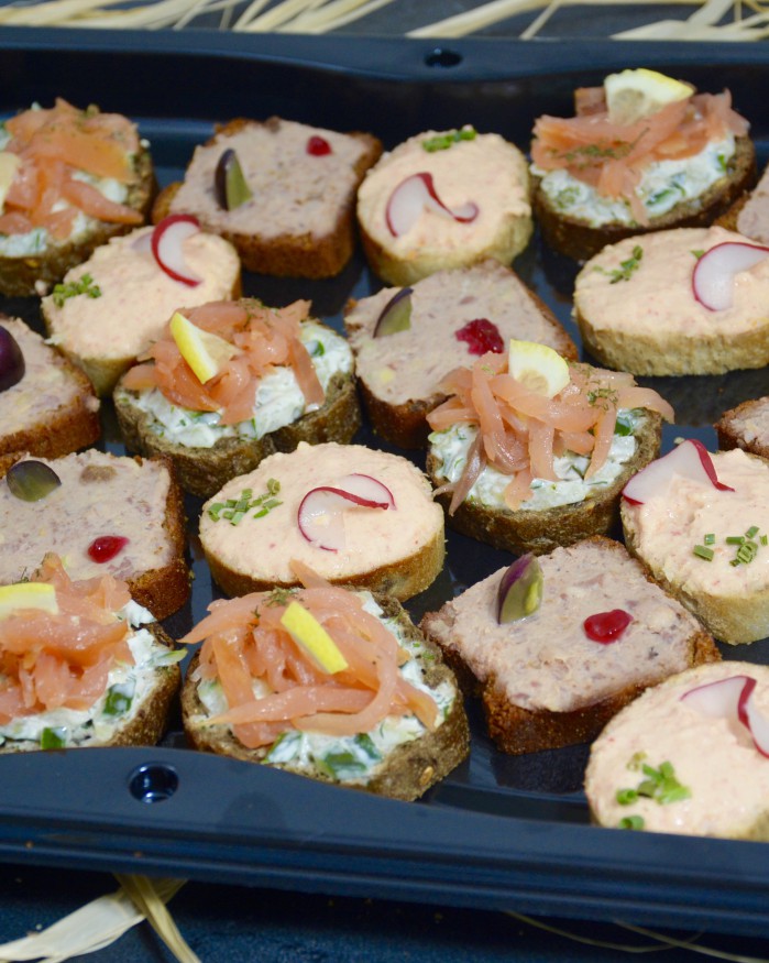 Plateau de toasts assortis