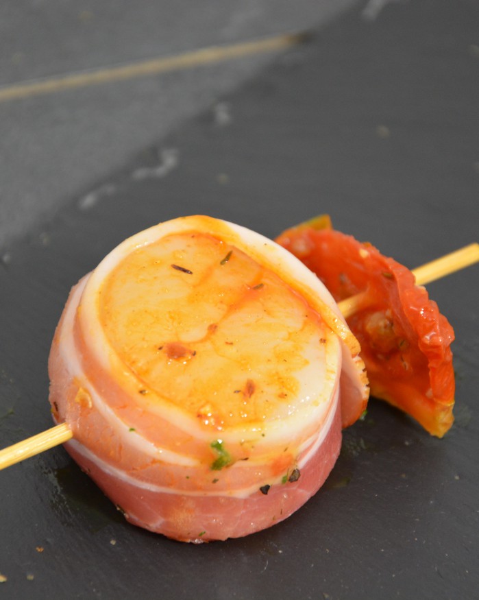 Mini brochette st-jacques plancha cocktail pce