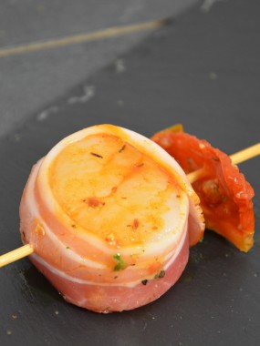 Mini brochette st-jacques plancha cocktail pce