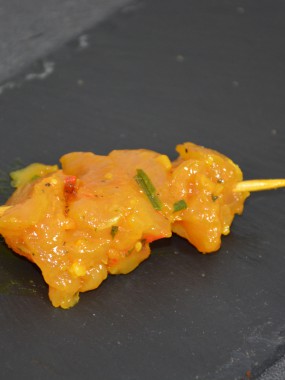Mini brochette dinde curry cocktail pce