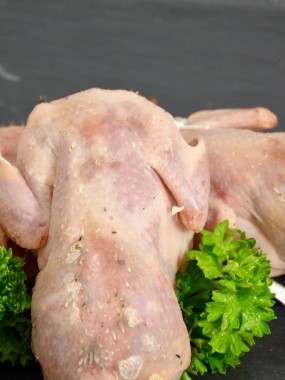 Caille royales farce morilles