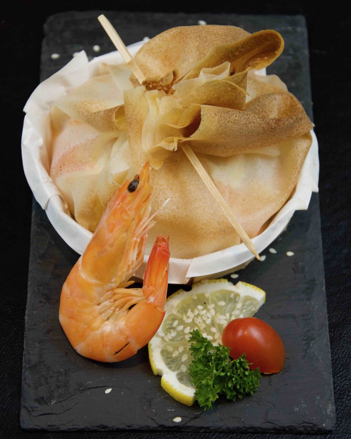 Aumonière de fruits de mer