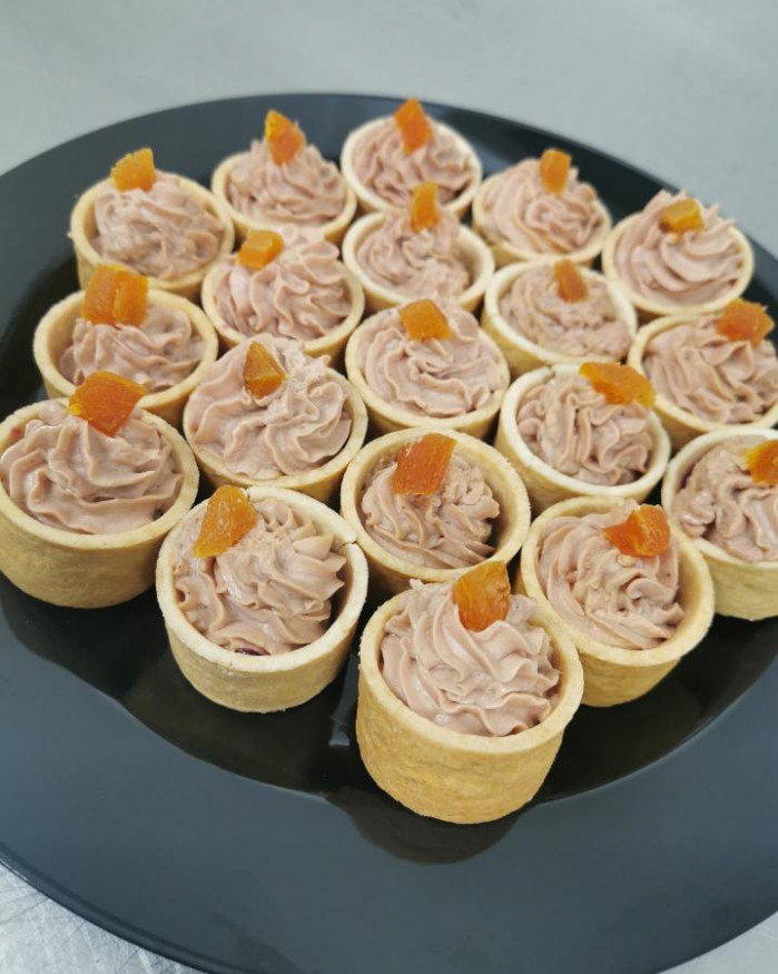 Plateau Mini coque Mousse de foie gras & chutney de framboise 